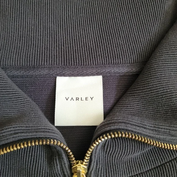 Varley Vine Ribbed Half Zip Pullover Black Women's Small - Picture 3 of 10